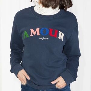 & Other Stories Amour Toujours Crewneck Sweatshirt